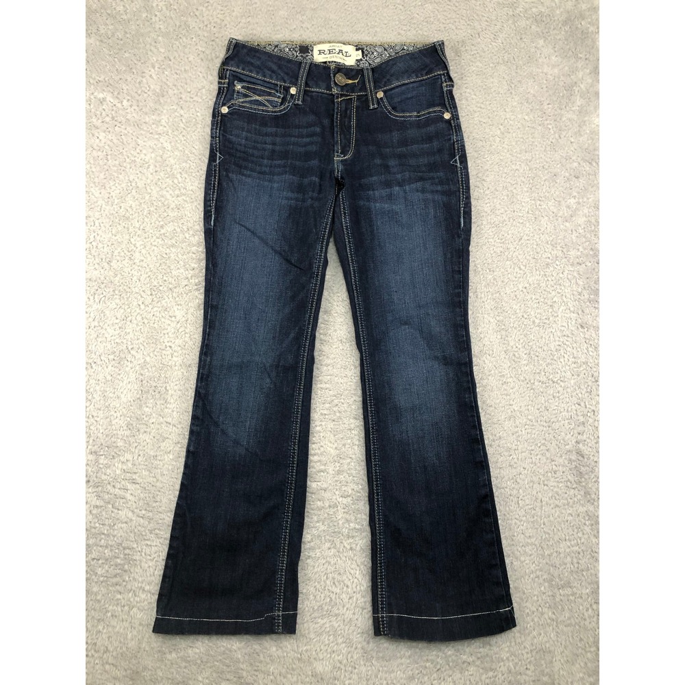 Ariat Jeans Womens 27S (27x27) Blue Bootcut Real Alexandra Denim